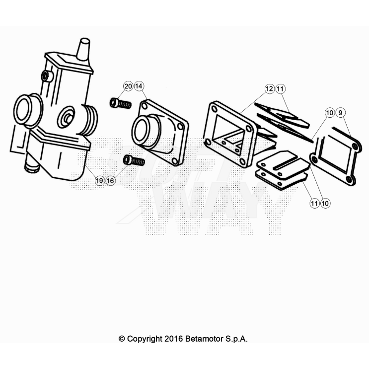 CARBURATEUR BETA 125 EVO FACTORY 2022