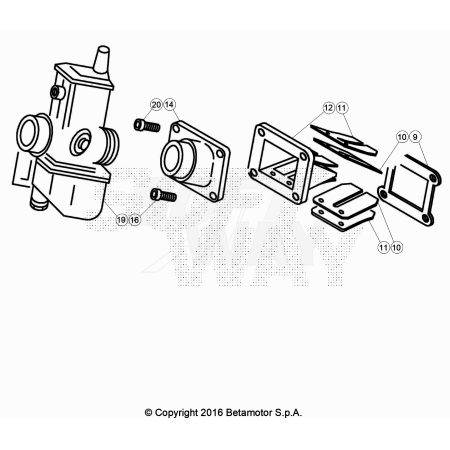 CARBURATEUR BETA 125 EVO...