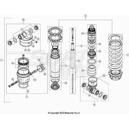 SUSPENSION ARRIERE BETA 125...