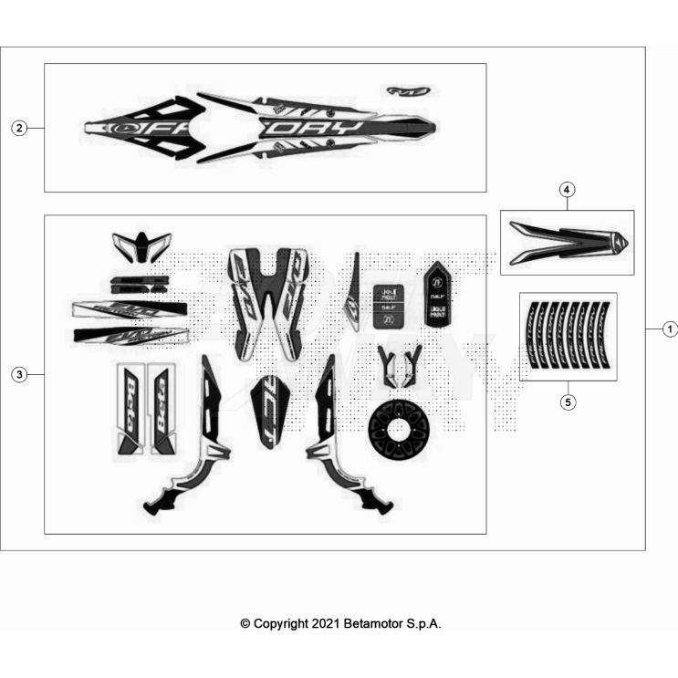 KIT DECO BETA 125 EVO FACTORY 2022