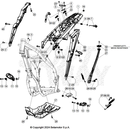 BOUCLE ARRIERE 250 XTRAINER...