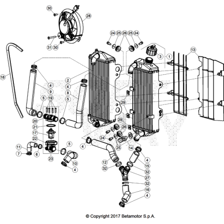 RADIATEUR 250 XTRAINER 2025