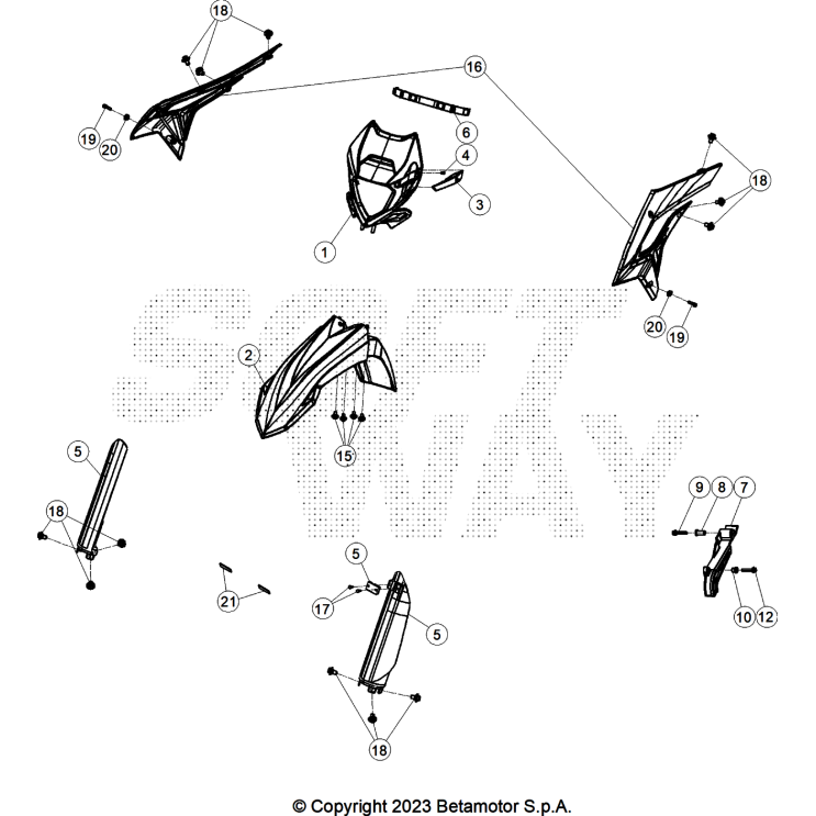 CARENAGES 250 XTRAINER 2025