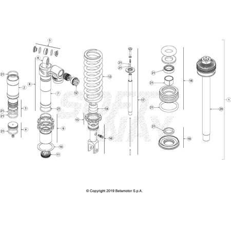 AMMORTISSEUR 250 XTRAINER 2025