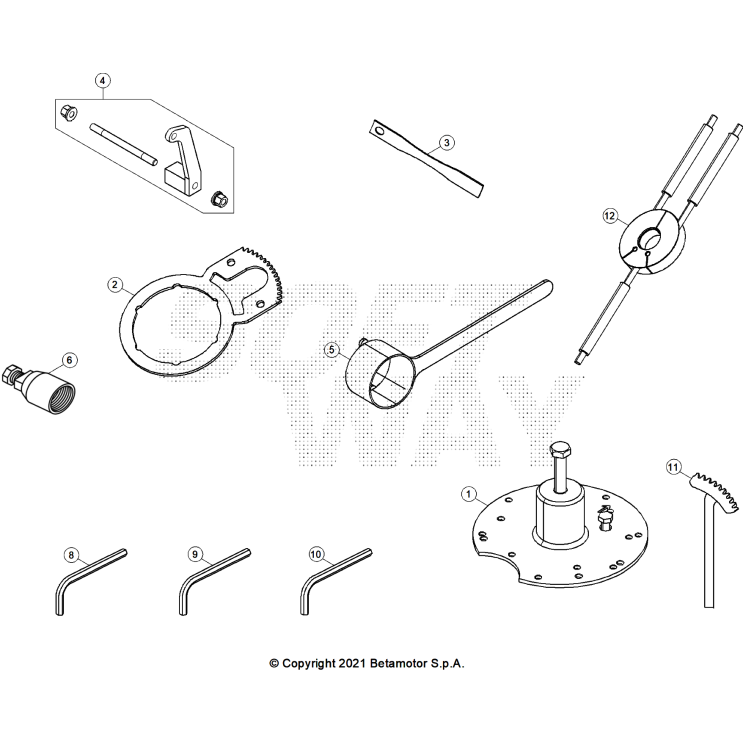 OUTILLAGE SPÉCIAL MOTEUR 250 XTRAINER 2025