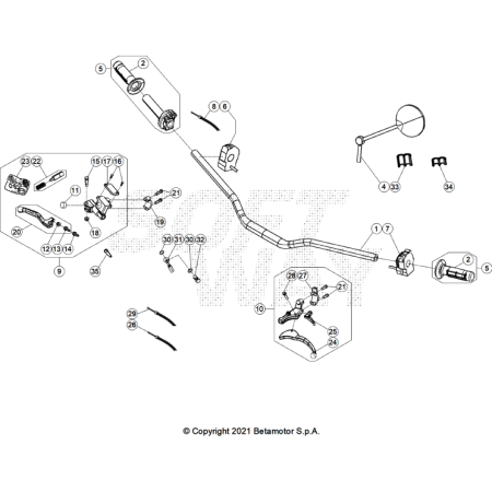 COMMANDES-GUIDON MOTARD RR...