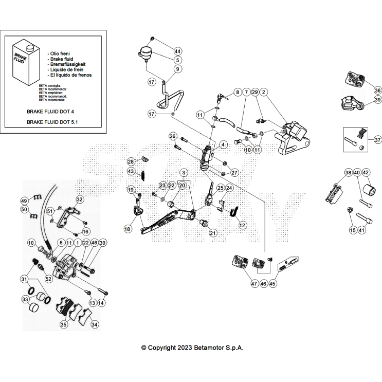 FREINS MOTARD RR 2T 50 X 2024 GREY