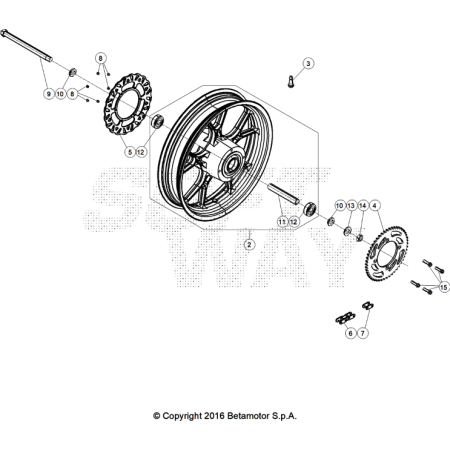 ROUE AR. MOTARD RR 2T 50 X...