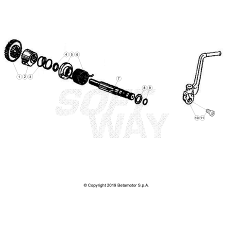 KICK MOTARD BLUE RR 50 2T...