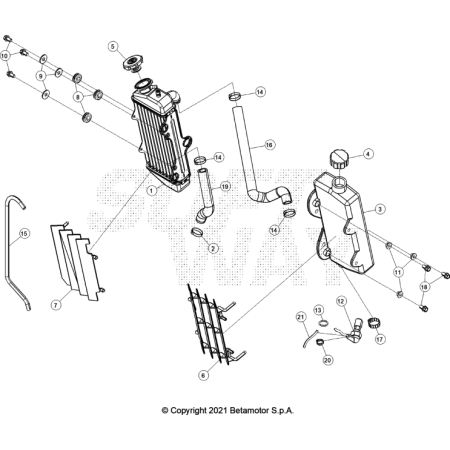 RADIATEURS MOTARD BLUE RR...