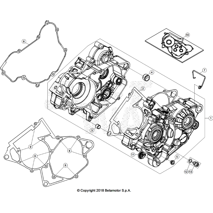 CARTER MOTEUR BETA 125 X-PRO 2025