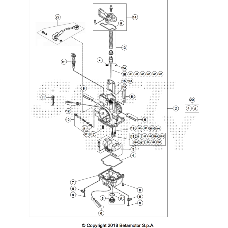 CARBURATEUR BETA 125 X-PRO 2025
