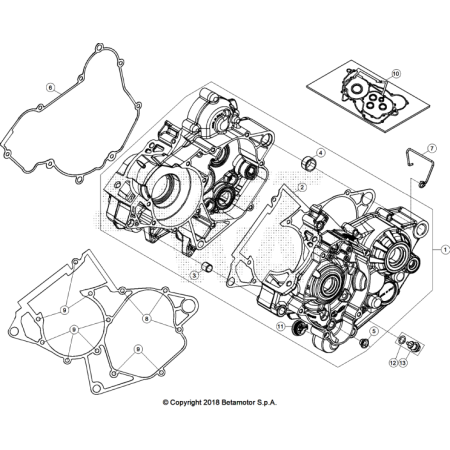 CARTER MOTEUR BETA 125 RACE...