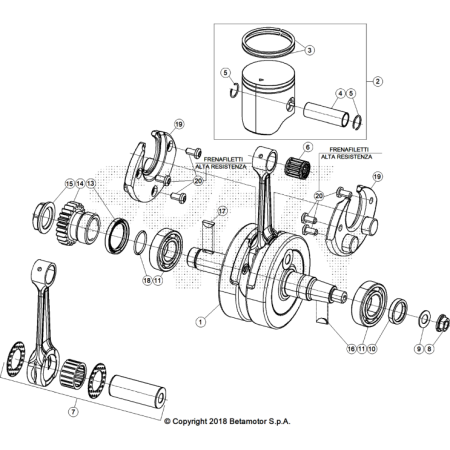VILEBREQUIN-PISTON BETA 125...