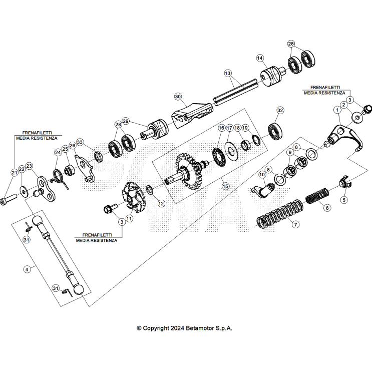 POMPE A EAU / VALVES BETA 125 RACE 2025