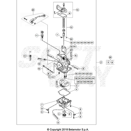 CARBURATEUR BETA 125 RACE 2025