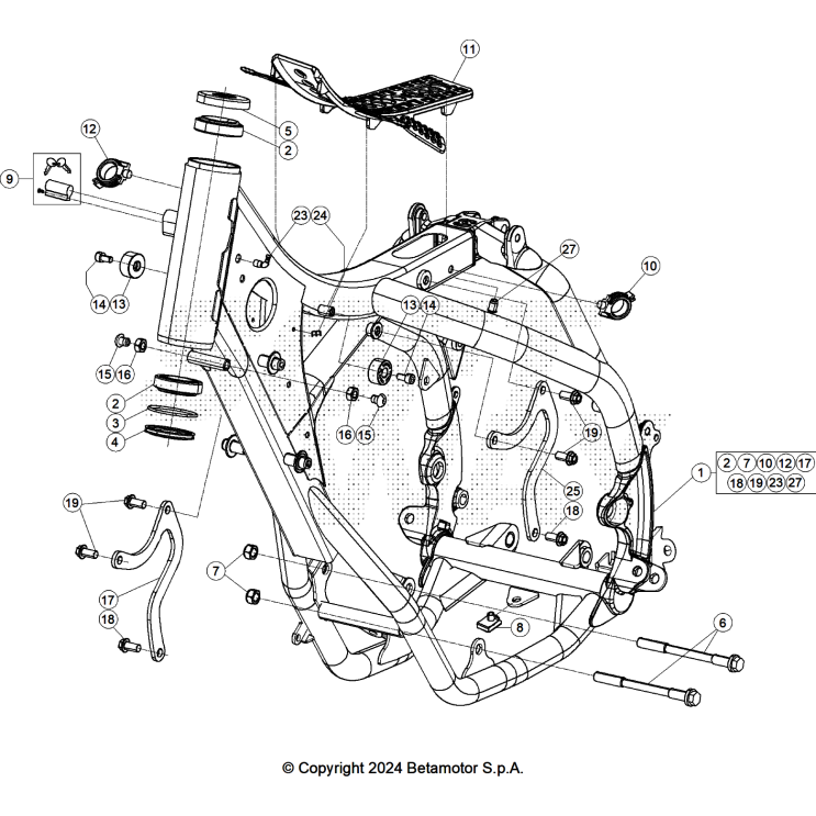 CHASSIS BETA 125 RACE 2025