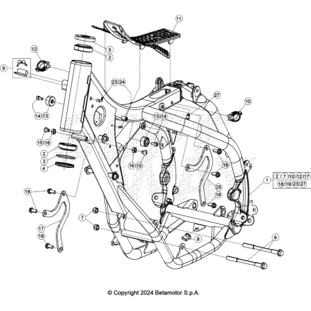 CHASSIS BETA 125 RACE 2025