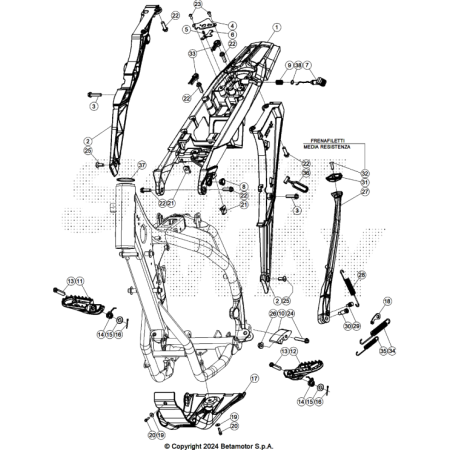 ACCESSOIRES DU CHASSIS BETA...
