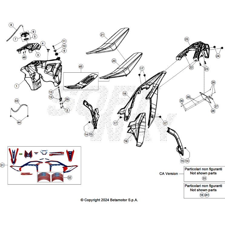 CARENAGES-RESERVOIR-SELLE BETA 200 RACE 2025