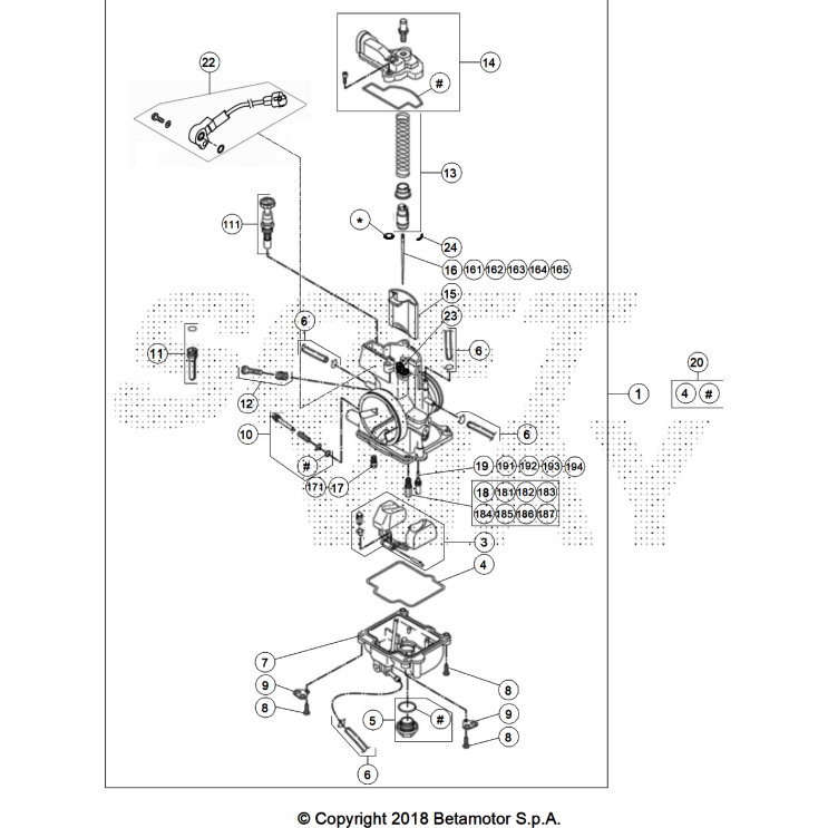 CARBURATEUR BETA 200 X-PRO 2025