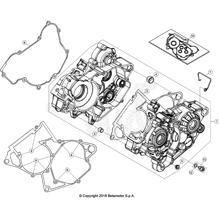 CARTER MOTEUR BETA 200 X-PRO 2025