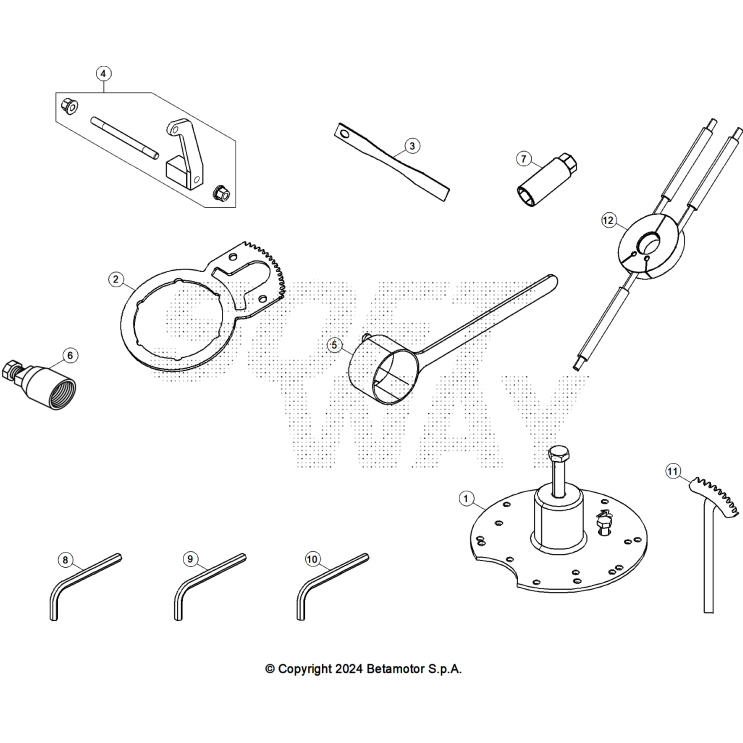OUTILLAGE SPÉCIAL MOTEUR BETA 300 RACE 2025
