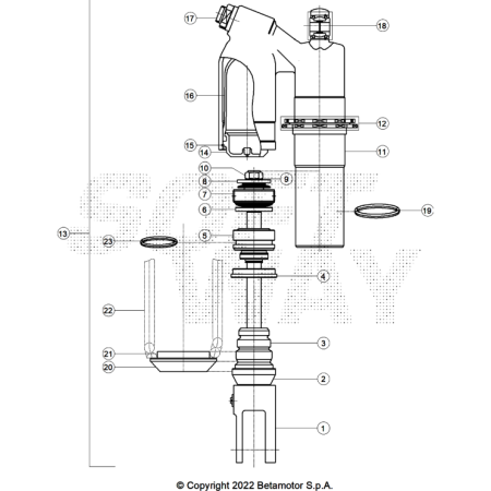 AMORTISSEUR BETA 300 RACE 2025