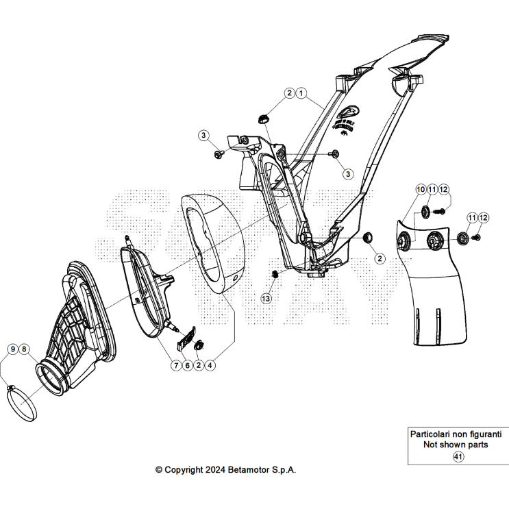 BOÎTIER A AIR BETA 300 RACE 2025