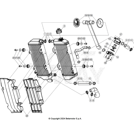 RADIATEUR BETA 300 RACE 2025