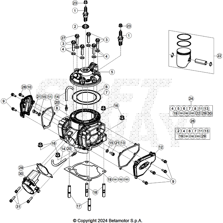 AMORTISSEUR BETA 250 RACE 2025