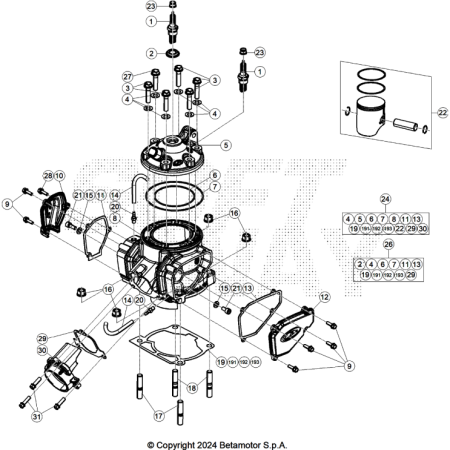 AMORTISSEUR BETA 250 RACE 2025