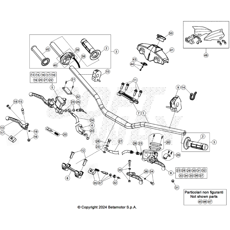 ACCESSOIRES DU CHASSIS BETA 250 RACE 2025