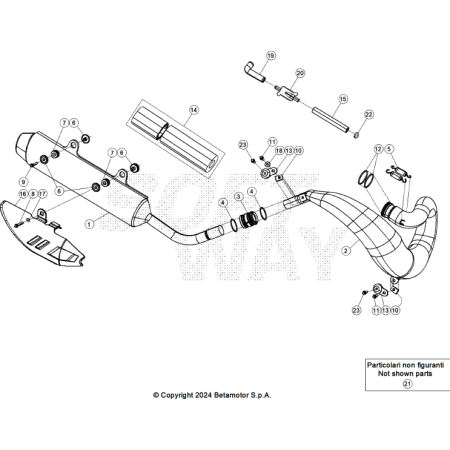 COMMANDES-GUIDON BETA 250...