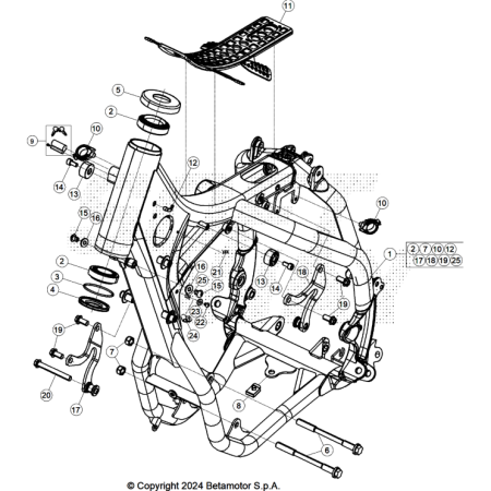 CHASSIS BETA 250 X-PRO 2025