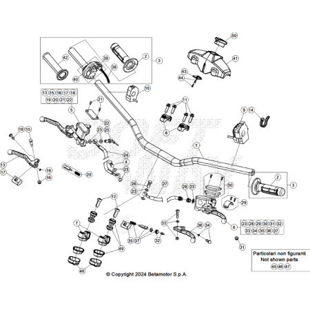 COMMANDES-GUIDON BETA 250...