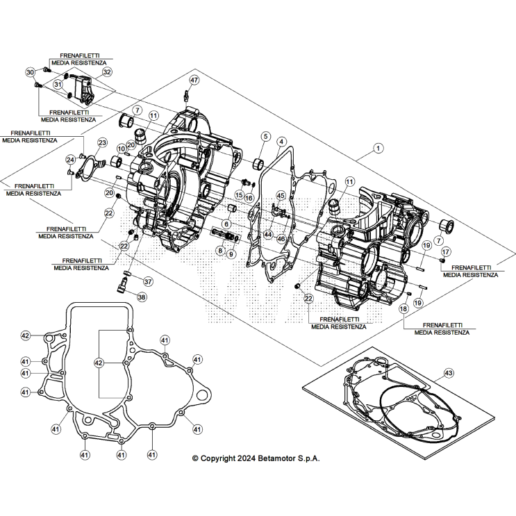 VUE ECLATEE CARTER MOTEUR BETA 390 RACING 2025