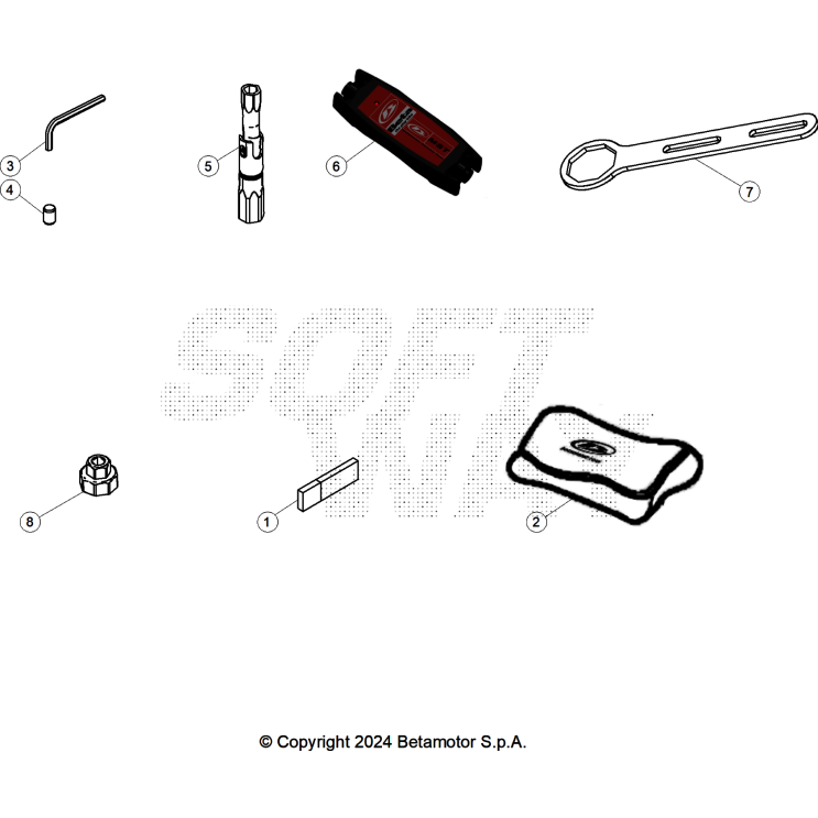 VUE ECLATEE OUTILLAGE SPÉCIAL BETA 390 RACING 2025