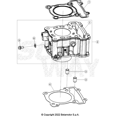 VUE ECLATEE CYLINDRE BETA...