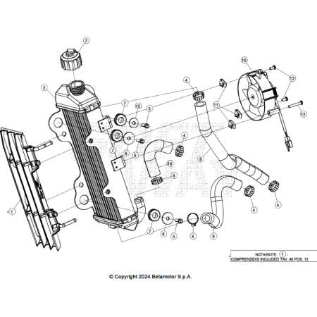 VUE ECLATEE RADIATEUR BETA...