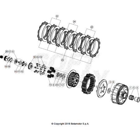 EMBRAYAGE BETA 125 X-RPO 2026