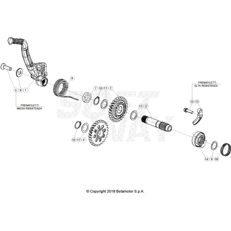VUE ECLATEE KICK BETA 125...