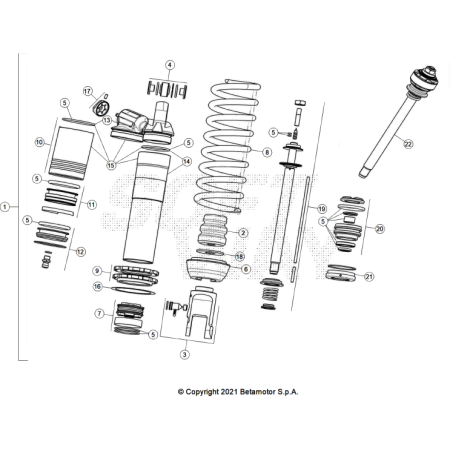 AMORTISSEUR BETA 125 X-RPO...