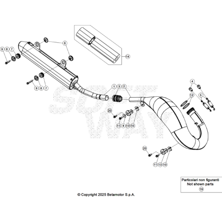 ECHAPPEMENT BETA 125 X-RPO...