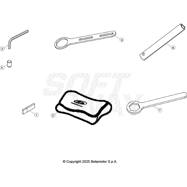 VUE ECLATEE OUTILLAGE SPÉCIAL CHASSIS BETA 125 X-PRO 2026