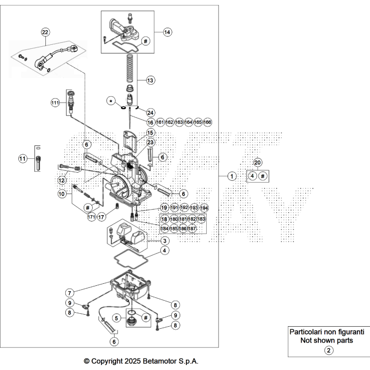 VUE ECLATEE CARBURATEUR BETA 200 X RPO 2026