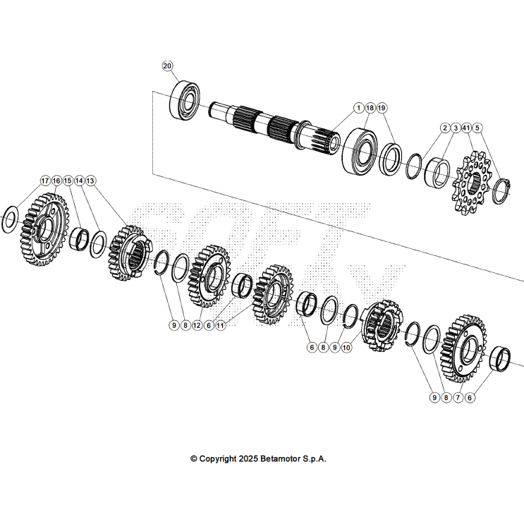 VUE ECLATEE BOÎTE A VITESSES BETA 200 X PRO 2026