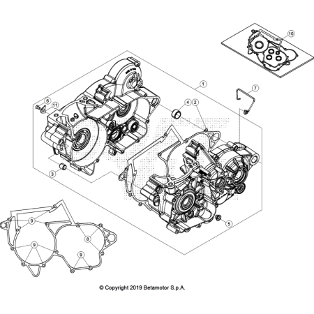 VUE ECLATEE CARTER MOTEUR...