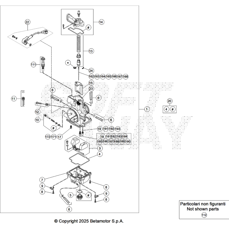 VUE ECLATEE CARBURATEUR BETA 250 X PRO 2026