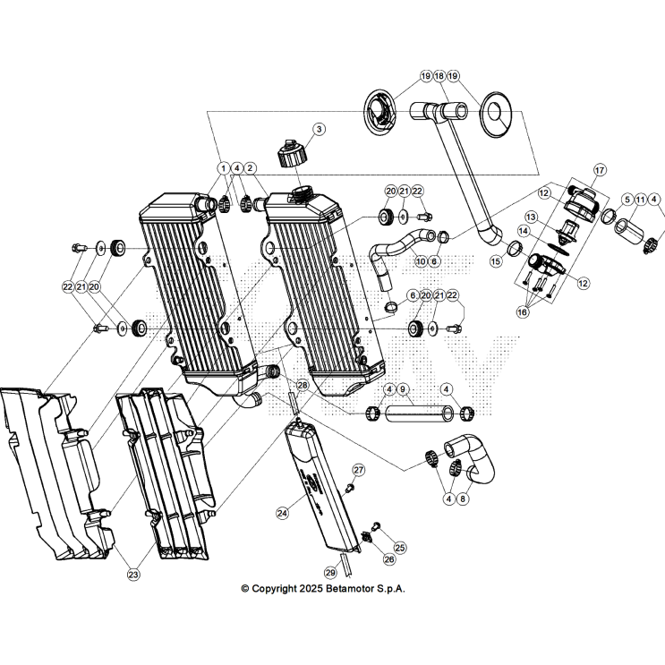 VUE ECLATEE RADIATEURS BETA 250 X RPO 2026